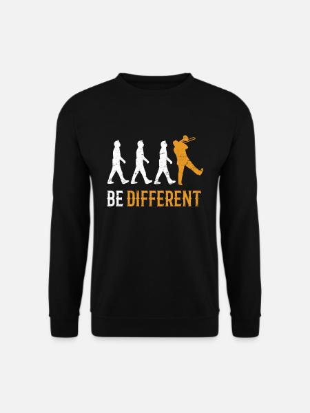 Posaune Posaunist Musiker - Unisex Pullover - Schwarz