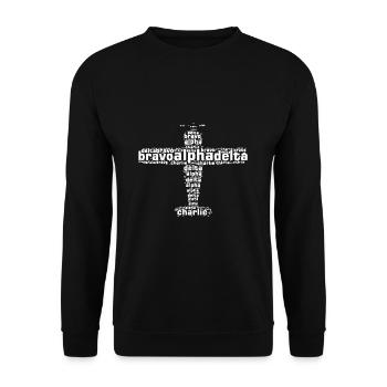 Pilot Flugzeug Luftfahrt - Unisex Pullover - Schwarz - Vorne - Alina (178cm) & Michal (187cm)
