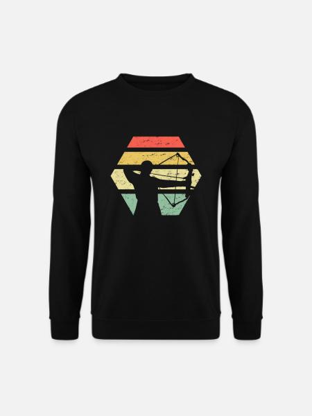 Archery Bow Hunting Retro - Unisex Sweatshirt - black