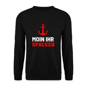 Anker Hamburh Spacken - Unisex Pullover - Schwarz - Vorne - Alina (178cm) & Michal (187cm)