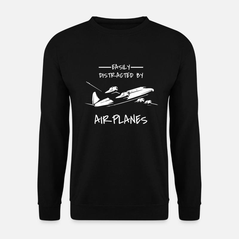 Flugzeug-Pilot - Unisex Pullover - Schwarz