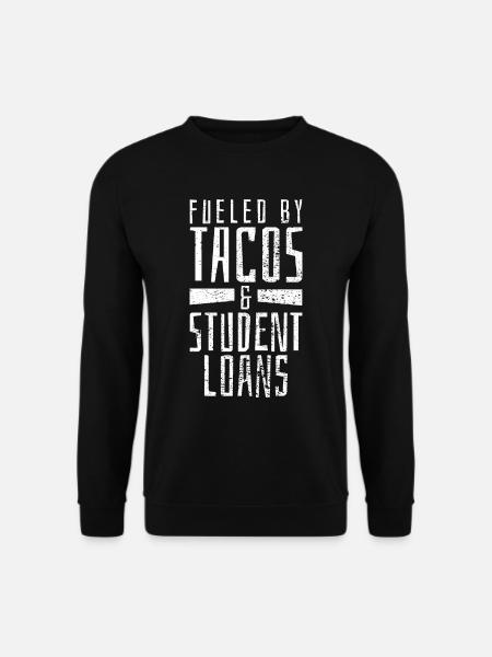 Tacos-Studentenabschluss - Unisex Pullover - Schwarz