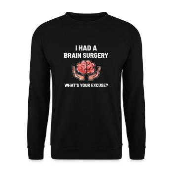 Awareness of brain tumors - Unisex Sweatshirt - black - Front - Alina (178cm) & Michal (187cm)