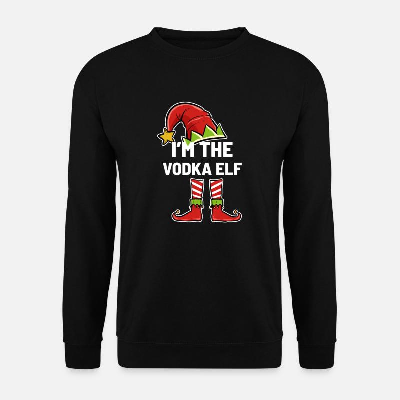 Noël Vodka Elf - Sweat-shirt Unisexe - noir