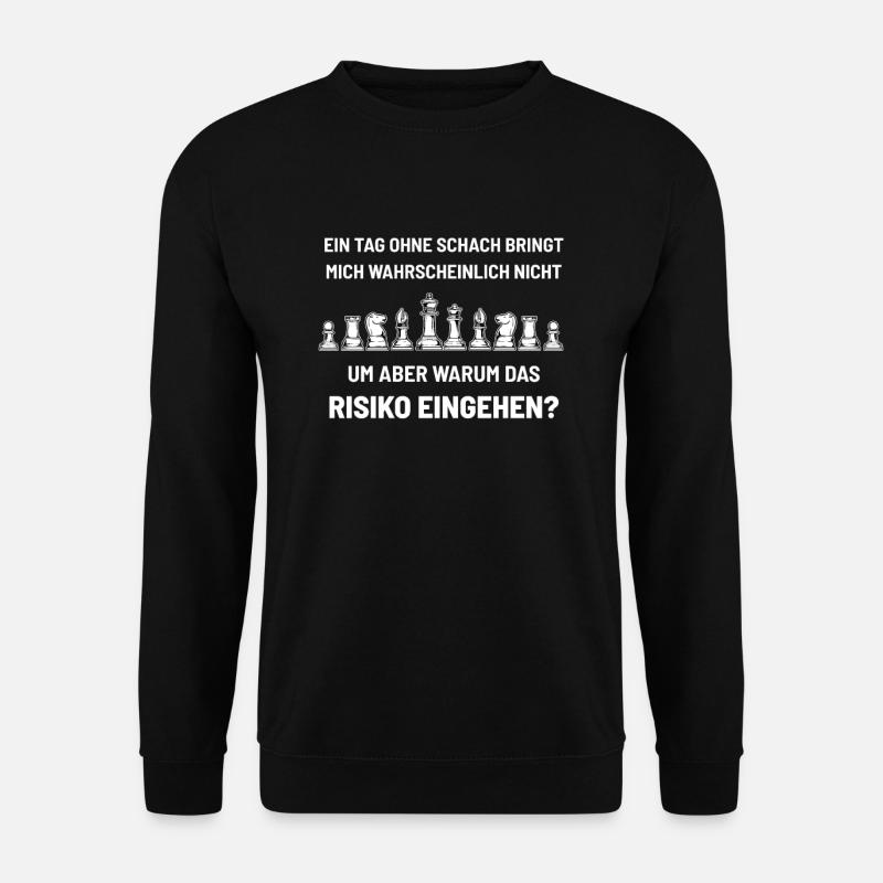 Schachspieler - Unisex Pullover - Schwarz