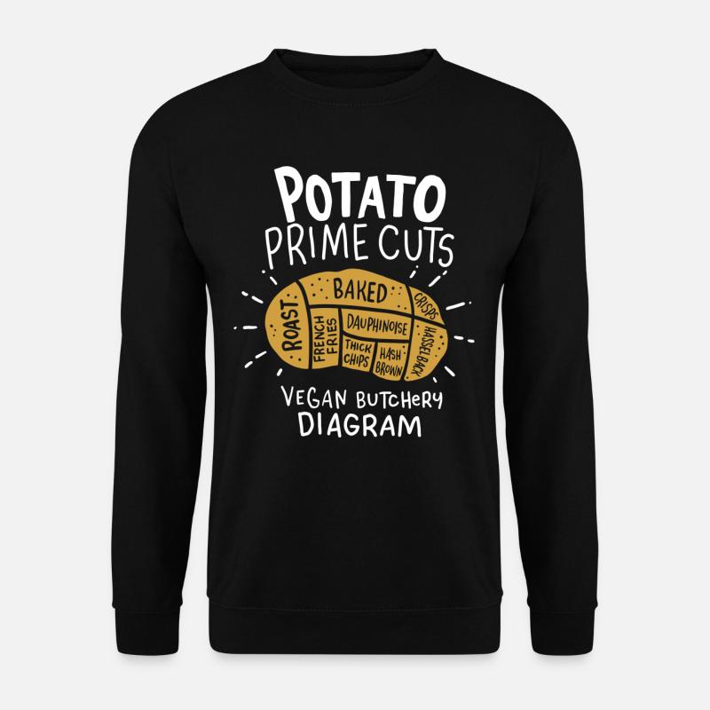Funny potato crime - Unisex Sweatshirt - black