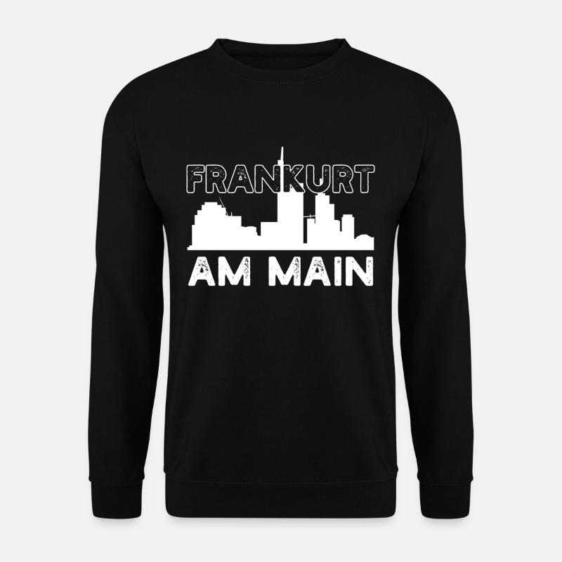 Frankfurt Stadt Skyline FFM Main - Unisex Pullover - Schwarz