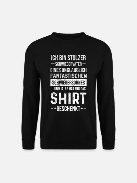 Stolzer Schwiegervater Fantastischer Schwiegersohn - Unisex Pullover - Schwarz