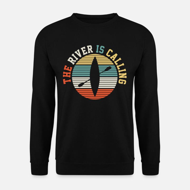 KAYAK canoe paddling - Unisex Sweatshirt - black