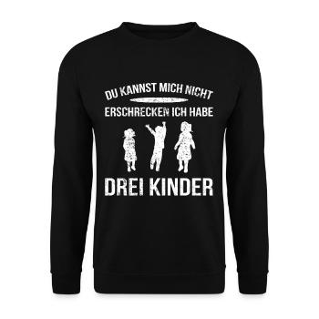 3 Enfants Mère Rien de terrifiant Cadeau - Sweat-shirt Unisexe - noir - Devant - Alina (178cm) & Michal (187cm)