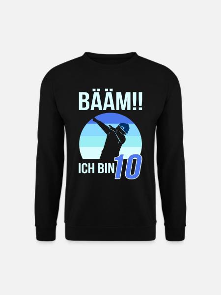 10 Jahre Geburtstag Kindergeburtstag - Unisex Pullover - Schwarz