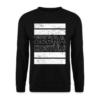 Costume de zèbre Costume animal Carnaval d'Halloween - Sweat-shirt Unisexe - noir - Devant - Alina (178cm) & Michal (187cm)