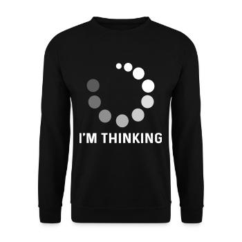 Loading Im Thinking ProgrammiererLoading Im Thinki - Unisex Sweatshirt - black - Front - Alina (178cm) & Michal (187cm)