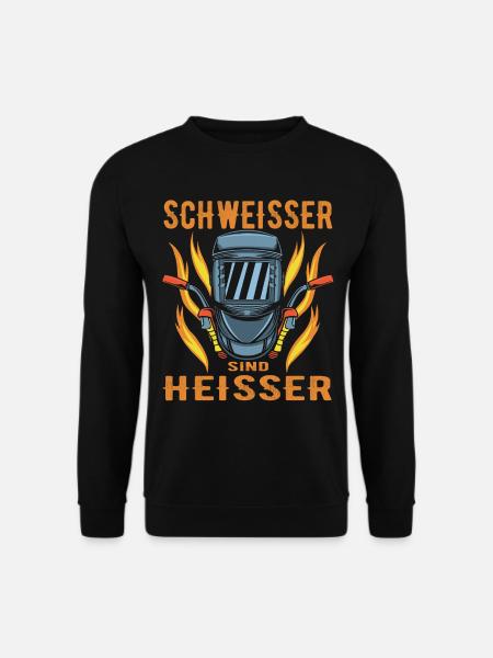 Schweisser Schweissen Schweisserhelm Geschenk - Unisex Pullover - Schwarz