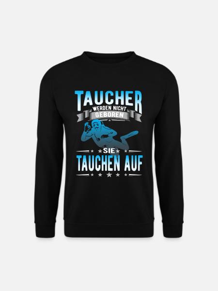 Diving,Tauchen,Geschenk - Unisex Pullover - Schwarz