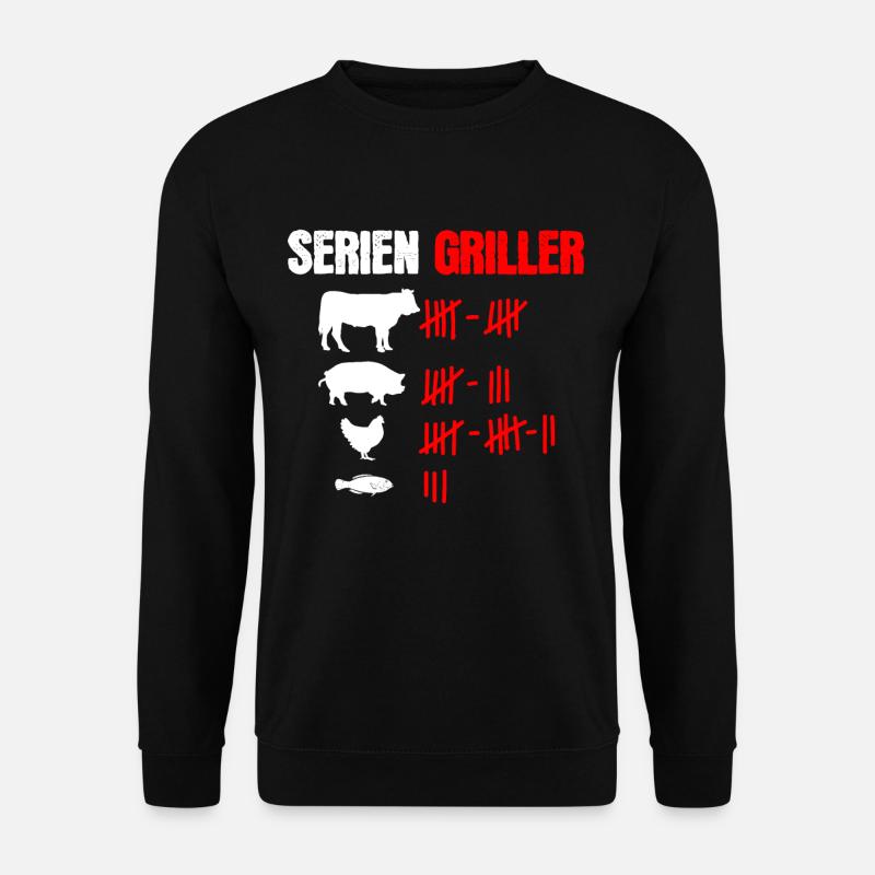Serien Griller Lustiges Griller - Unisex Pullover - Schwarz