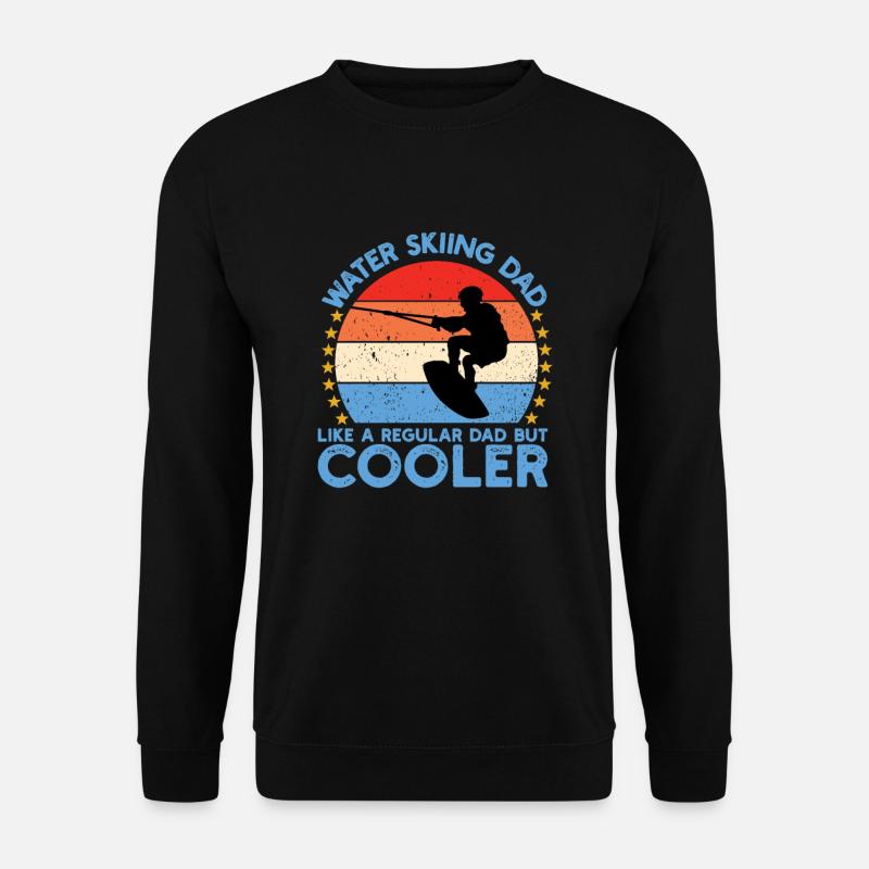 Wasserski Wassersport Wasserski Dad - Unisex Pullover - Schwarz