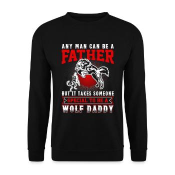 Wolf Saying Wolves Wolf Pack Wolf - Unisex Sweatshirt - black - Front - Alina (178cm) & Michal (187cm)
