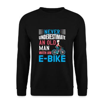 Cycling, cycling, cycling - Unisex Sweatshirt - black - Front - Alina (178cm) & Michal (187cm)