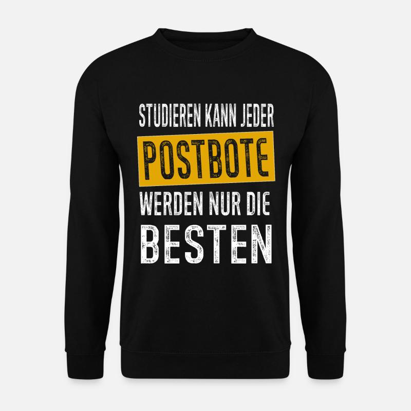 Postbote Briefträger Paketbote Geschenk - Unisex Pullover - Schwarz