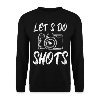 Photographe Photographie Appareil Photo - Sweat-shirt Unisexe - noir - Devant - Alina (178cm) & Michal (187cm)