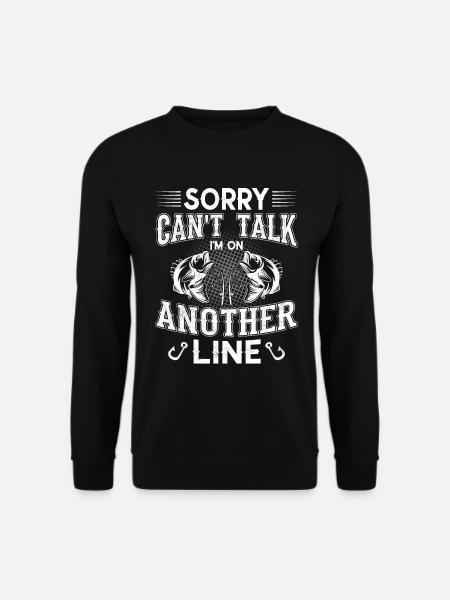 Fish Angel Fishing Claim - Unisex Sweatshirt - black