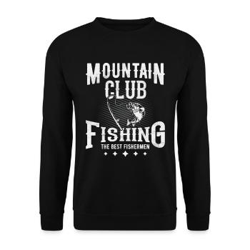 Slogan de pêche Angel Fish - Sweat-shirt Unisexe - noir - Devant - Alina (178cm) & Michal (187cm)