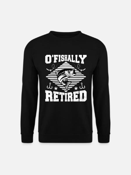 Fishing Fish Pension Pensioners - Unisex Sweatshirt - black