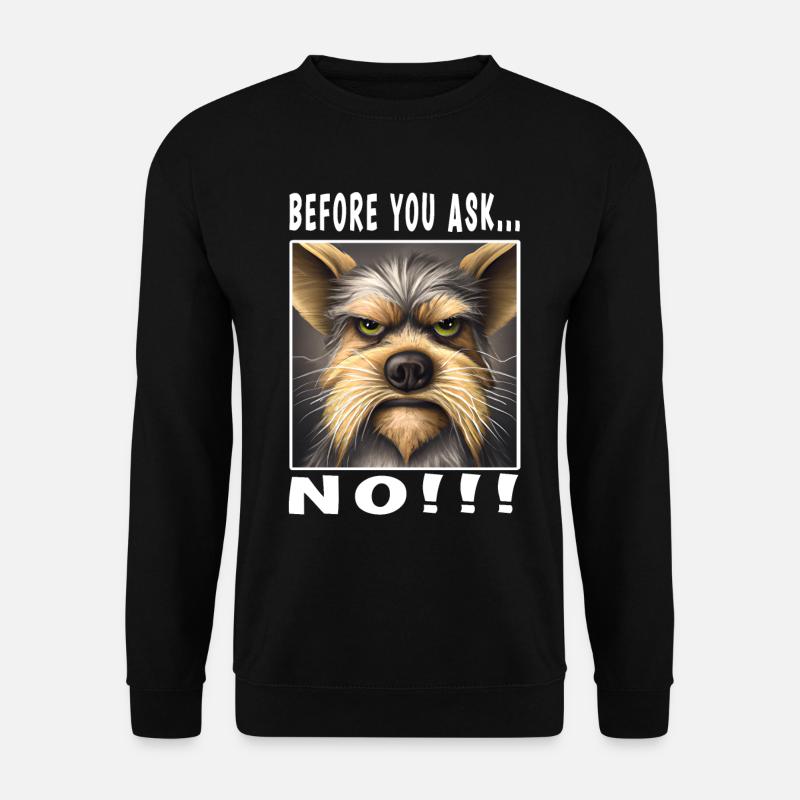 Avant de demander non - Sweat-shirt Unisexe - noir
