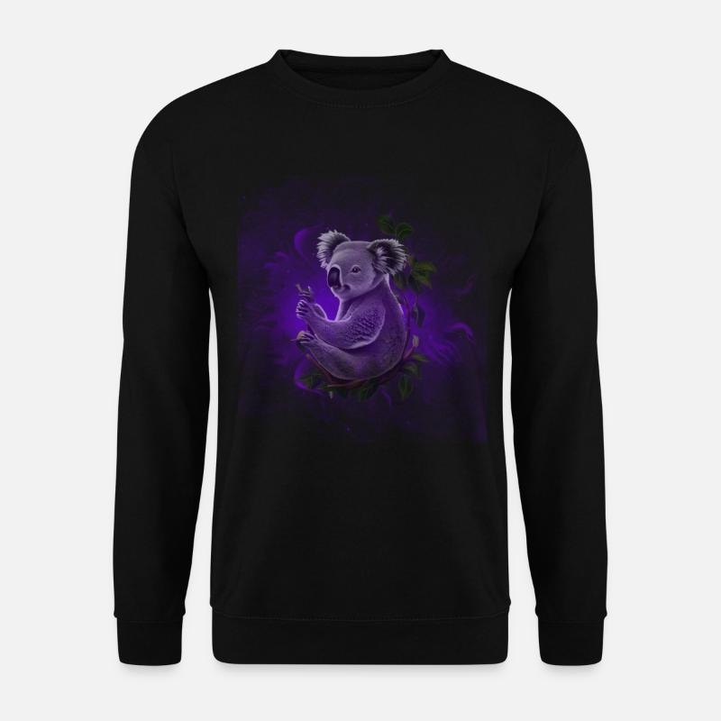 Koala Australien Geschenk - Unisex Pullover - Schwarz