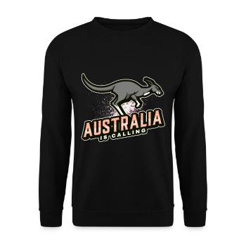 Australia is calling - Unisex Sweatshirt - black - Front - Alina (178cm) & Michal (187cm)
