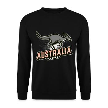 Australia sydney - Unisex Sweatshirt - black - Front - Alina (178cm) & Michal (187cm)