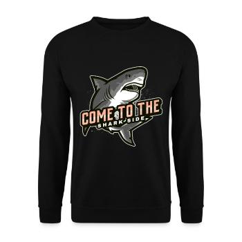 come to the shark side - Unisex Sweatshirt - black - Front - Alina (178cm) & Michal (187cm)