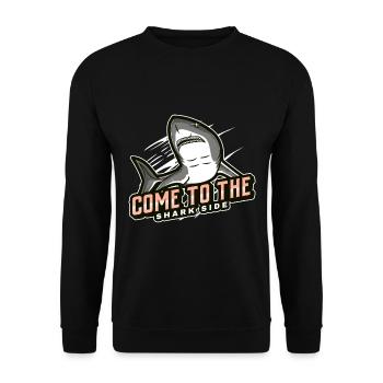 come to the shark side - Unisex Sweatshirt - black - Front - Alina (178cm) & Michal (187cm)