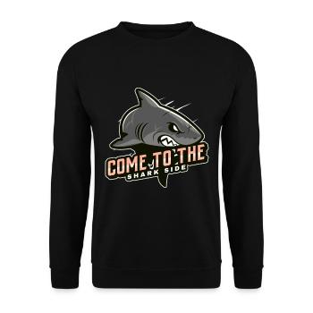 come to the shark side - Unisex Sweatshirt - black - Front - Alina (178cm) & Michal (187cm)