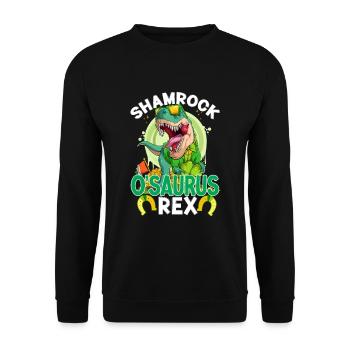 St Paddy’s St Patricksday St Patrick Day - Sweat-shirt Unisexe - noir - Devant - Alina (178cm) & Michal (187cm)