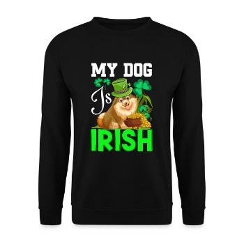 St Paddy’s St Patricksday St Patrick Day - Sweat-shirt Unisexe - noir - Devant - Alina (178cm) & Michal (187cm)