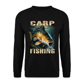 Carp - Unisex Sweatshirt - black - Front - Alina (178cm) & Michal (187cm)