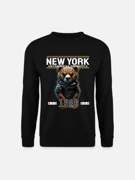 New York - Unisex Pullover - Schwarz