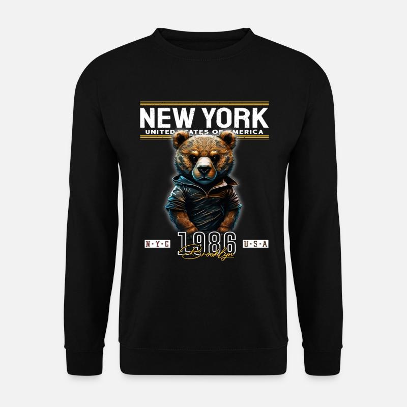 New York - Unisex Pullover - Schwarz