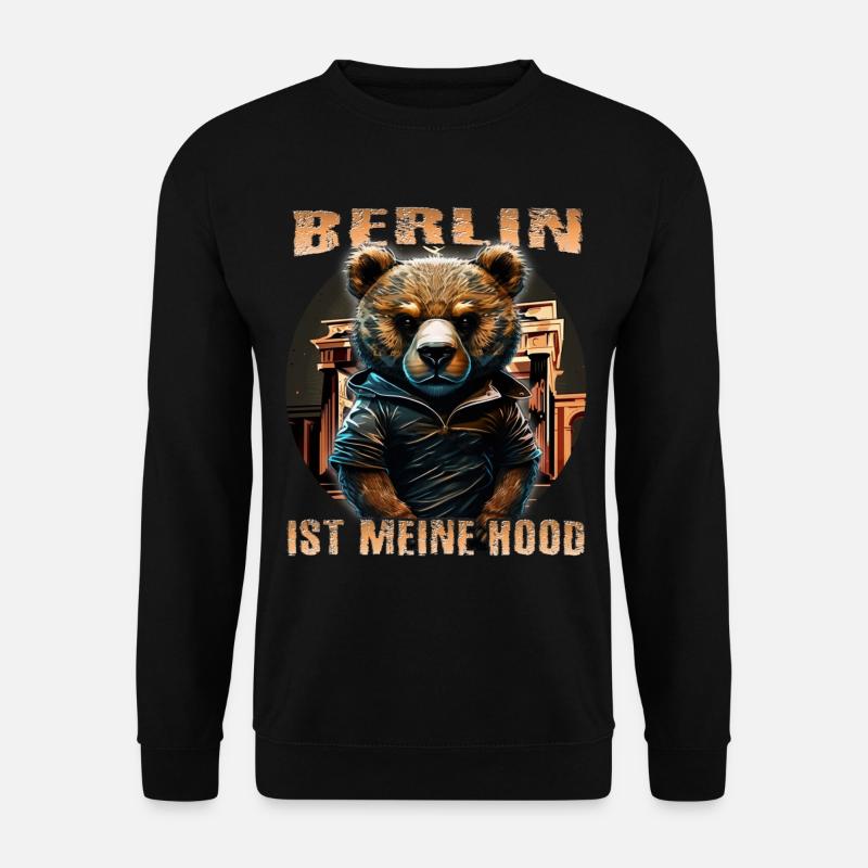 Berliner Bär - Unisex Pullover - Schwarz