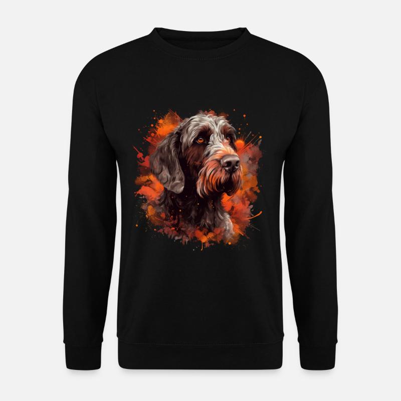 German-wirehaired hair - Unisex Sweatshirt - black
