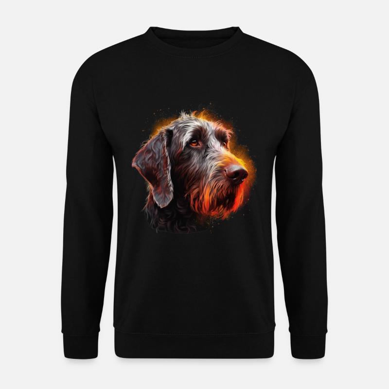 German-wirehaired hair - Unisex Sweatshirt - black