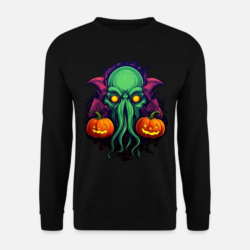 Halloween with Cthulhu - Unisex Sweatshirt - black