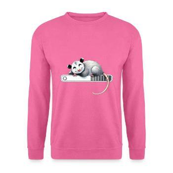 Mode veille détendu pour les opossums - Sweat-shirt Unisexe - rose - Devant