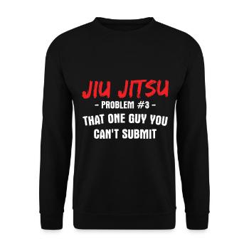 BJJ Jiu Jitsu - Unisex Pullover - Schwarz - Vorne - Alina (178cm) & Michal (187cm)