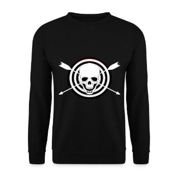 Archery Archer Archer Shirt - Unisex Sweatshirt - black - Front - Alina (178cm) & Michal (187cm)