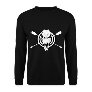 Archery Archer Motif Chemise Bow - Sweat-shirt Unisexe - noir - Devant - Alina (178cm) & Michal (187cm)