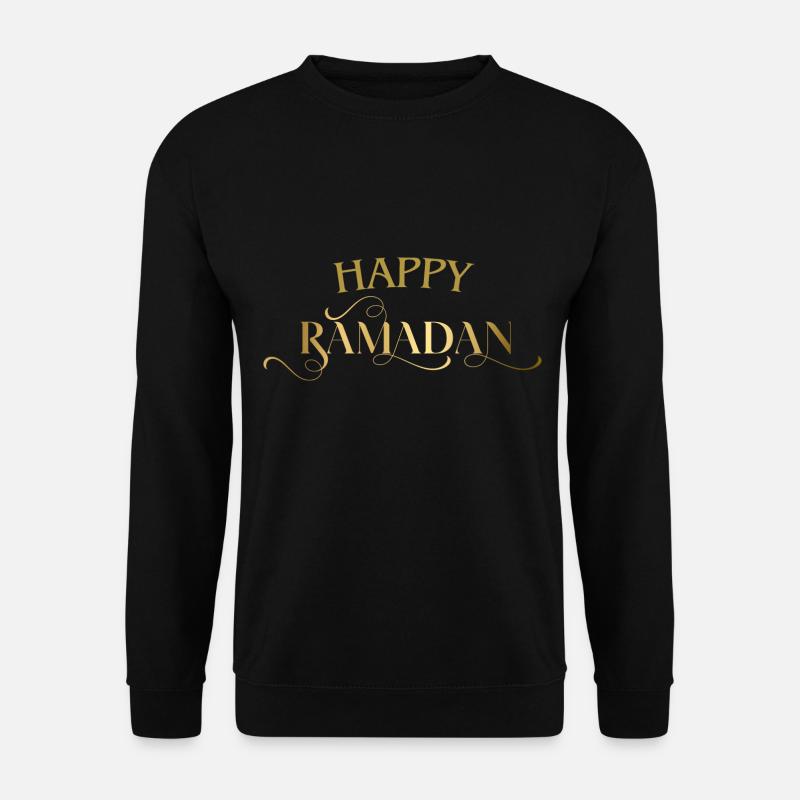 Happy Ramadan Golden - Unisex Pullover - Schwarz