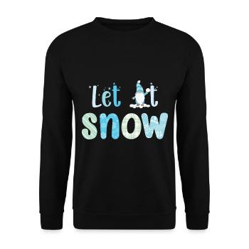 Noël Noël Gnomies - Sweat-shirt Unisexe - noir - Devant - Alina (178cm) & Michal (187cm)